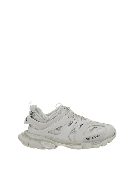 Sneakers in mesh e nylon di Balenciaga in White da Uomo