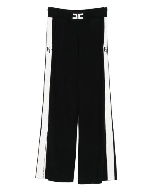 Pantaloni Palazzo di Elisabetta Franchi in Black