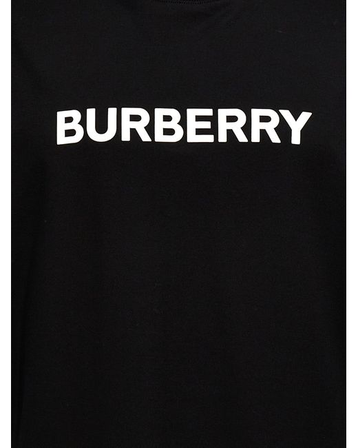 Harriston T Shirt Bianco/Nero di Burberry in Black da Uomo