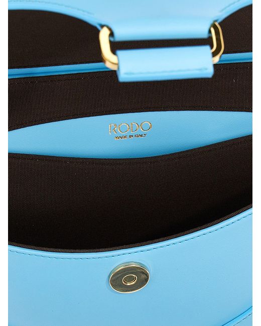 Rodo Blue Bag With Shoulder Strap Clutch