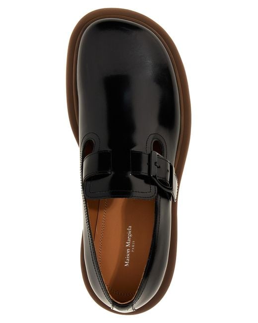 Monk Flat Shoes Nero di Maison Margiela in Black da Uomo