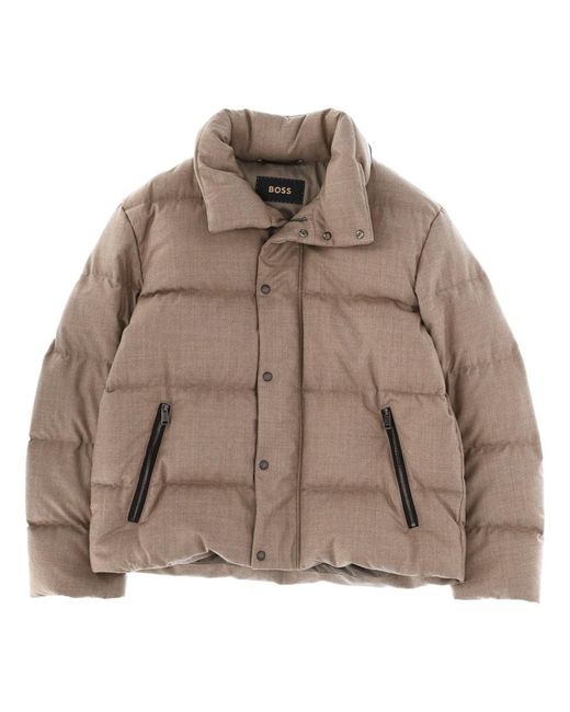Boss Brown "L-Doverso" Padded Jacket for men