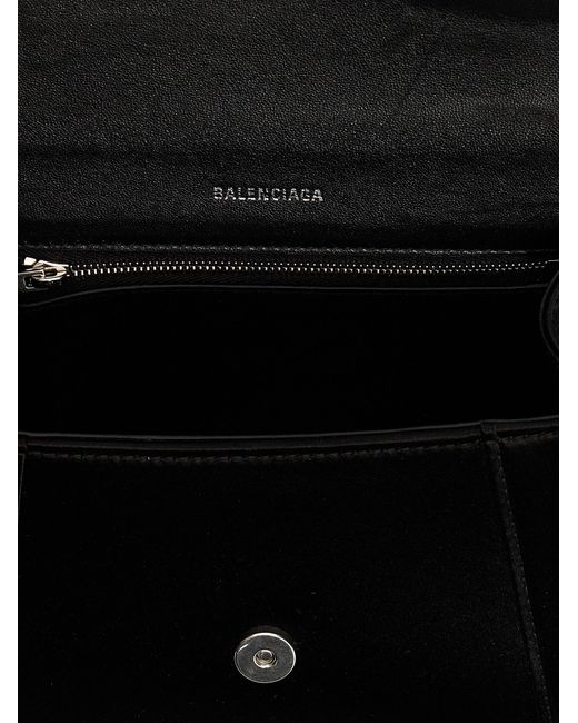 Balenciaga Black Hourglass S Hand Bags