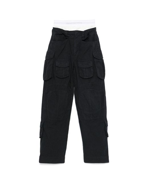 Alexander Wang Black Denim Straight Trousers