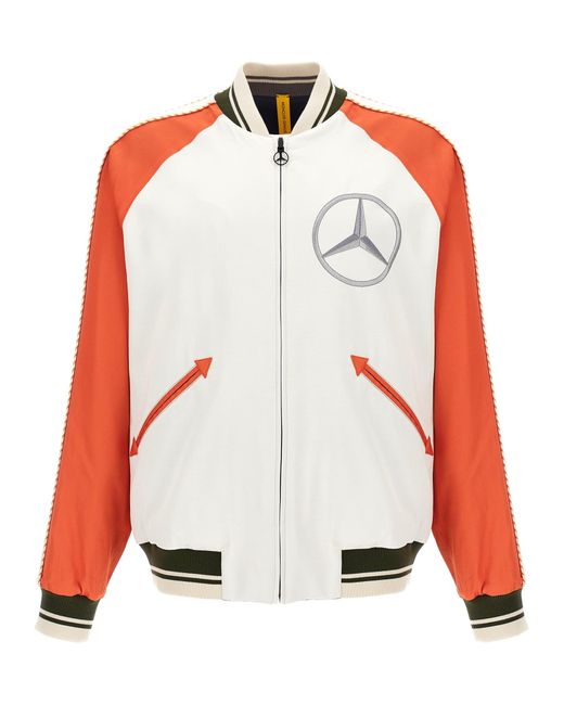 Moncler Genius Red Moncler X Mercedes-Benz 'Satet' Reversible Bomber Jacket for men