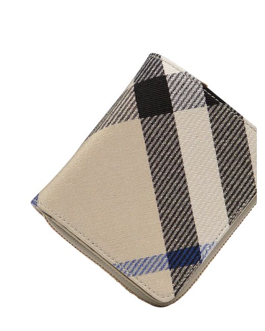 Burberry Gray "Check" Wallet