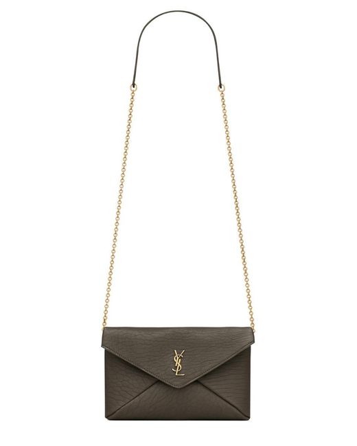 Clutch Bag With Chain Cassandras-Donna di Saint Laurent in White