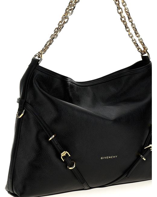 Givenchy Black 'Voyou Chain' Medium Shoulder Bag