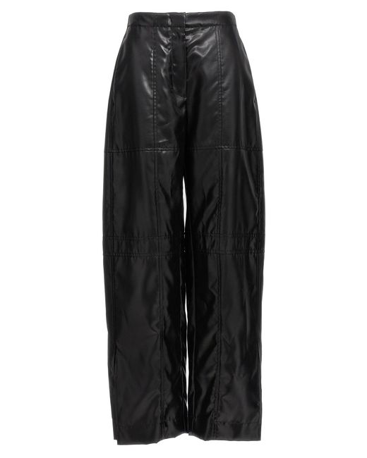 Jil Sander Black Coated Pants