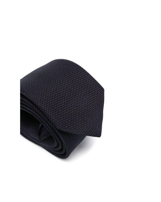 Cravatta di seta blu navy di Tagliatore in Blue da Uomo
