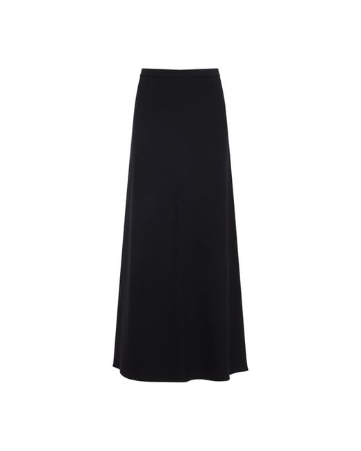 Max Mara Black Vernice Long Skirt