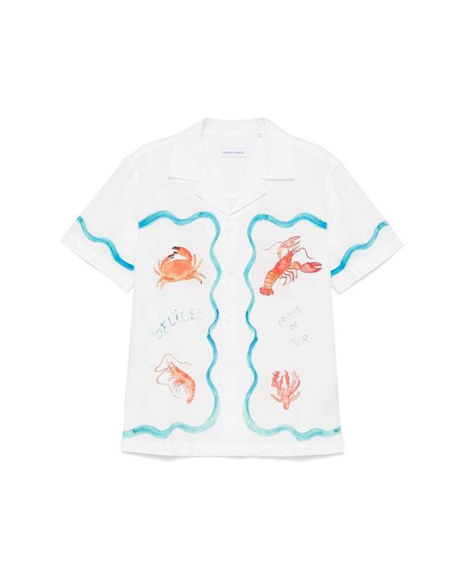 Camicie Cotone-Uomo di Maison Labiche in White da Uomo