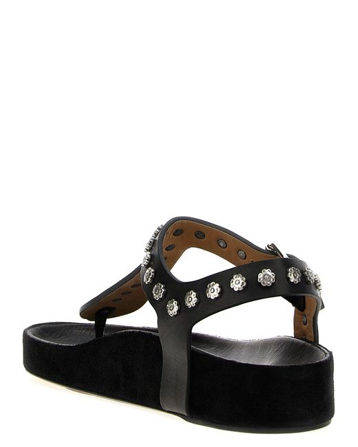 Isabel Marant Black 'Enore' Sandals