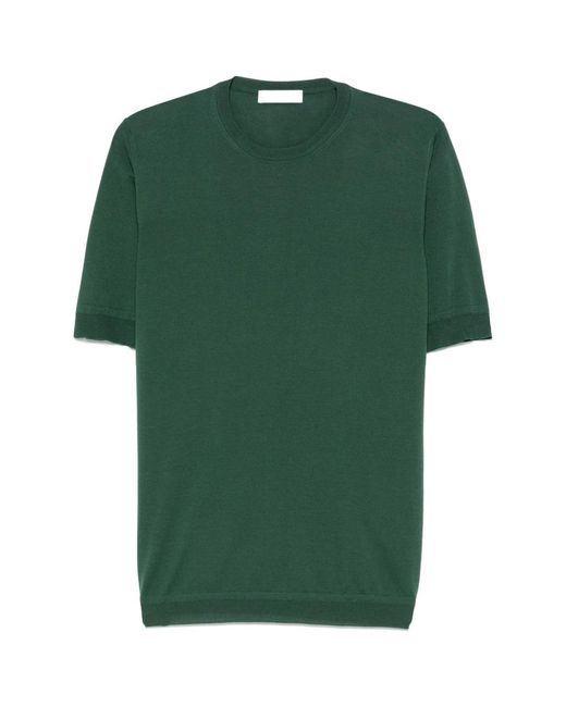 GOES BOTANICAL Green Wool T Shirts for men