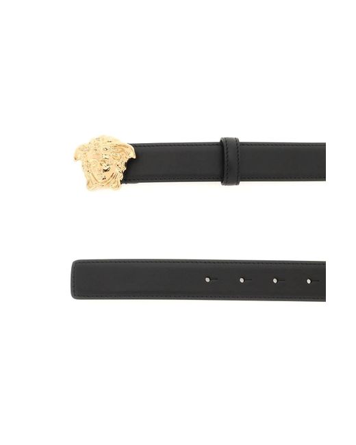 Greca Buckle Leather Belt