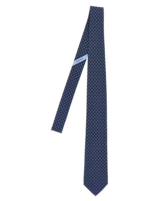 Tetris Cravatte Blu di Ferragamo in Blue da Uomo