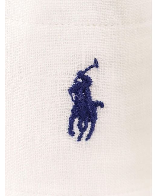 Camicia in lino di Polo Ralph Lauren in White