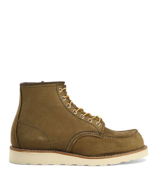 Red Wing Brown "6 Inch Moc" Lace-up Boots for men