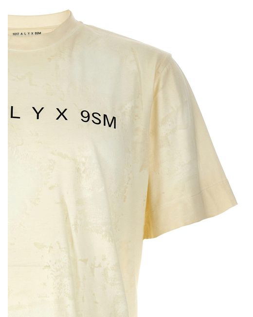 Translucent Graphic T Shirt Bianco di 1017 ALYX 9SM in Natural da Uomo