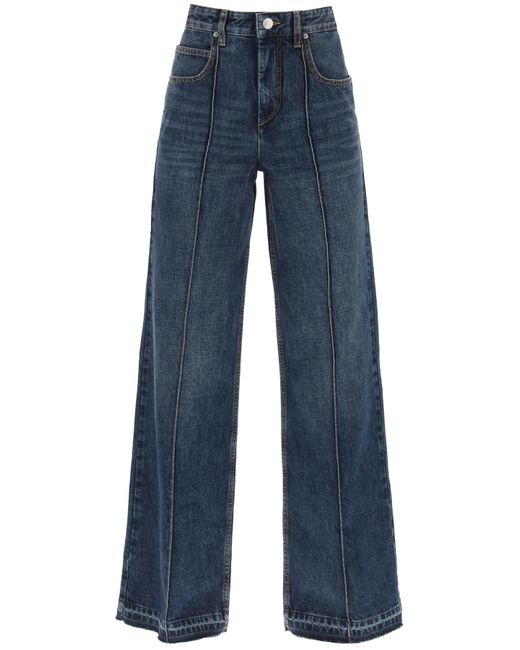 Isabel Marant Blue Noldy Flared Jeans