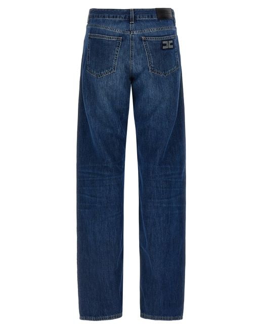 Elisabetta Franchi Blue Palazzo Jeans