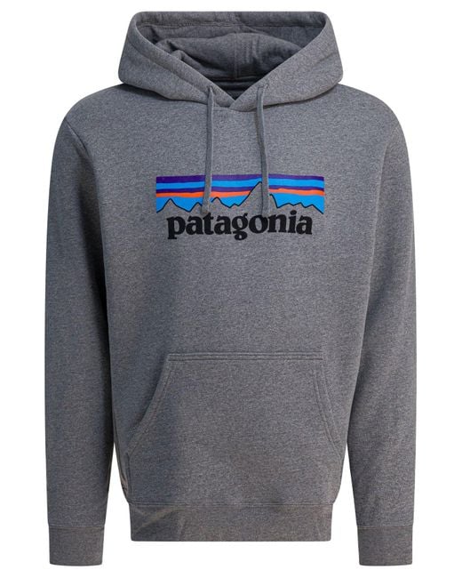 Patagonia Gray "P-6 Logo Uprisal" Sweatshirt for men