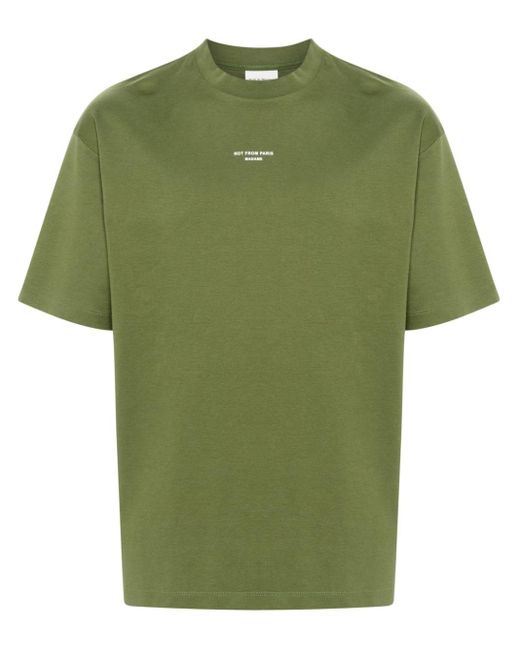 T-shirt con stampa di Drole de Monsieur in Green da Uomo