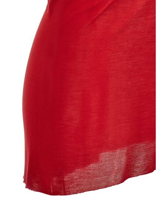 Athena T Top Rosso di Rick Owens in Red
