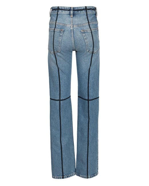 MM6 by Maison Martin Margiela Blue With Contrast Stitching, Jeans