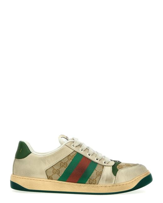 Gucci Green Screener Gg Sneakers for men