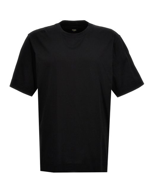 Staff Only T Shirt Nero di Fendi in Black da Uomo