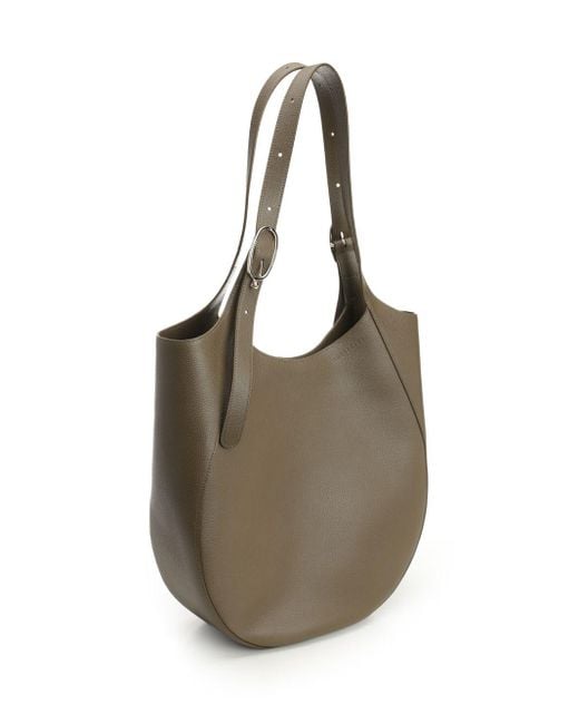 Longchamp Brown Le Foulonné Shoulder Bags