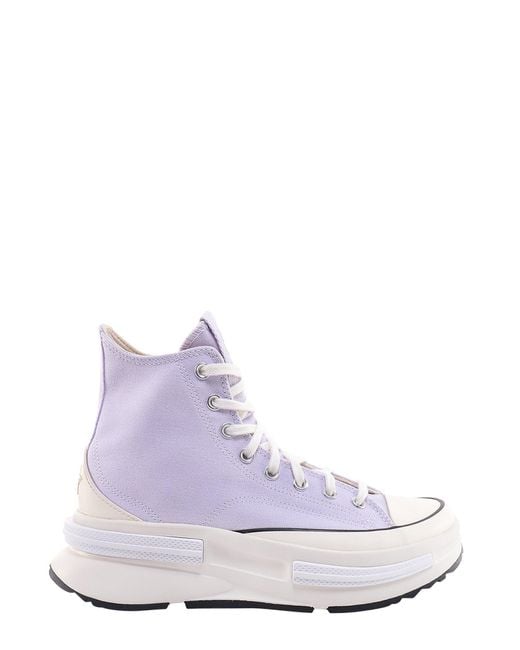 Converse Purple Stitched Profile Lace-up Sneakers for men