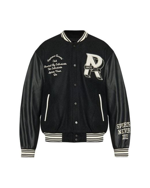 Represent Black Wool Jacket Owners Club for men