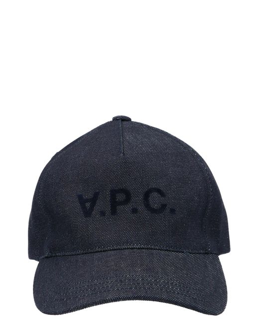 A.P.C. Blue 'vpc' Cap