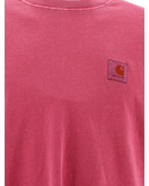 Maglietta "Nelson" di Carhartt in Pink da Uomo