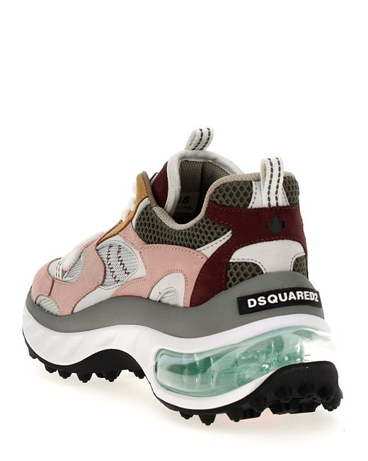 Bubble Sneakers Multicolor di DSquared² in White