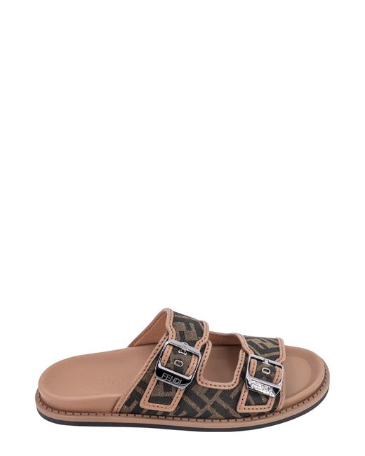 Fendi Multicolor Leather Sandals for men