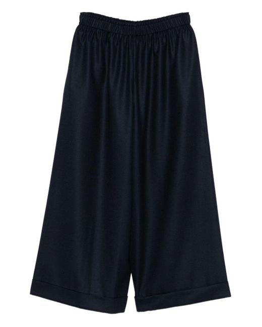 Daniela Gregis Blue Wool Pajama Trousers