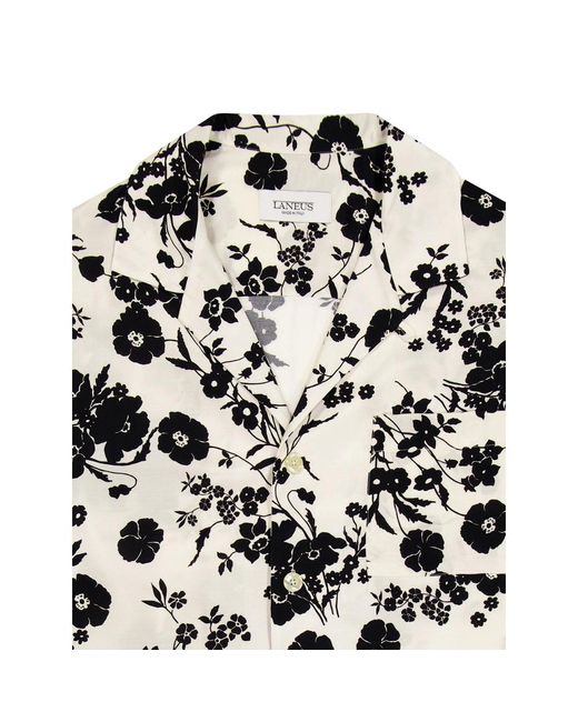 Camicie Tessuto-Uomo di Laneus in Black da Uomo