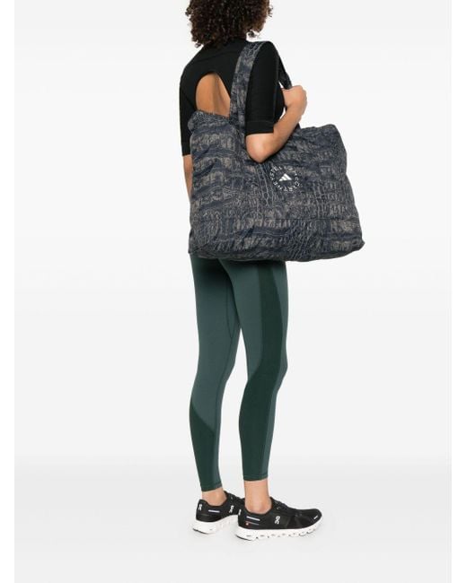 Adidas By Stella McCartney Black Large Printed Tote Bag