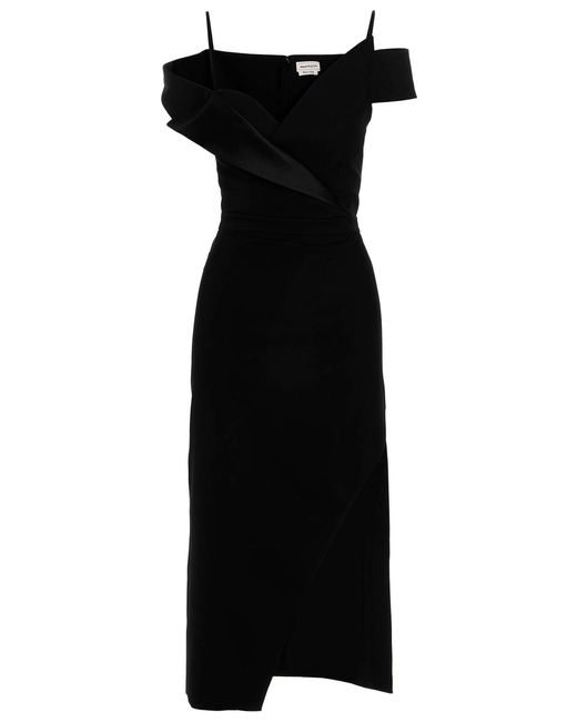 Alexander McQueen Black 'Crisp Japanese' Dress