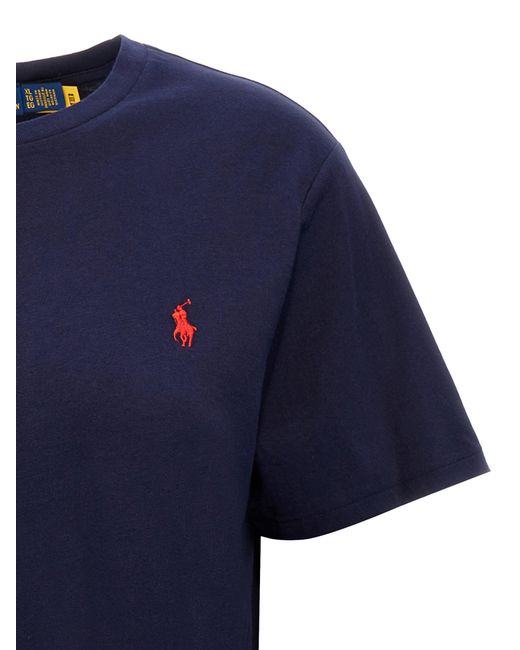 Polo Ralph Lauren Blue Logo Embroidery T-shirt