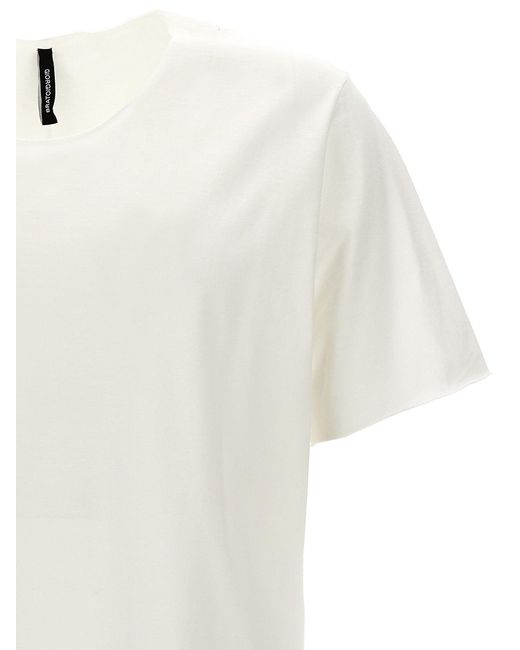 Giorgio Brato White Live Cut T-shirt for men