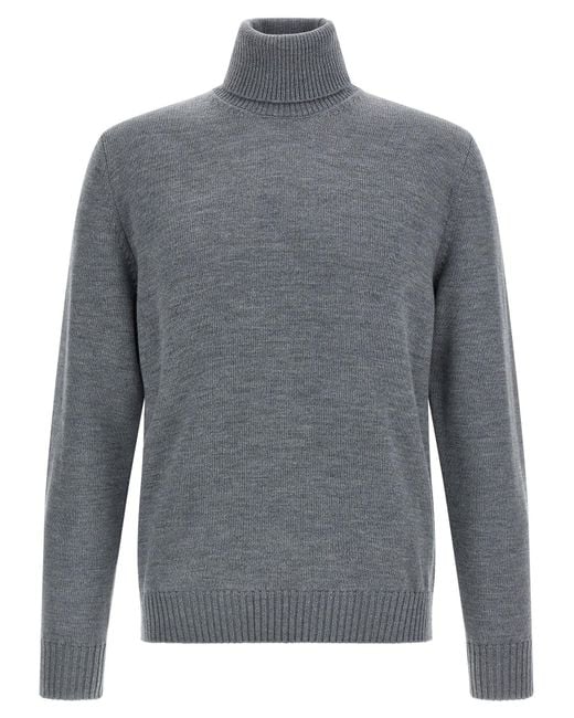 Wool Turtleneck Sweater Maglioni Grigio-Uomo di Ballantyne in Gray da Uomo