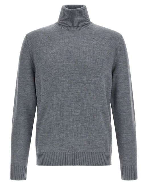 Ballantyne Gray Wool Turtleneck Sweater Sweaters And Cardigans for men