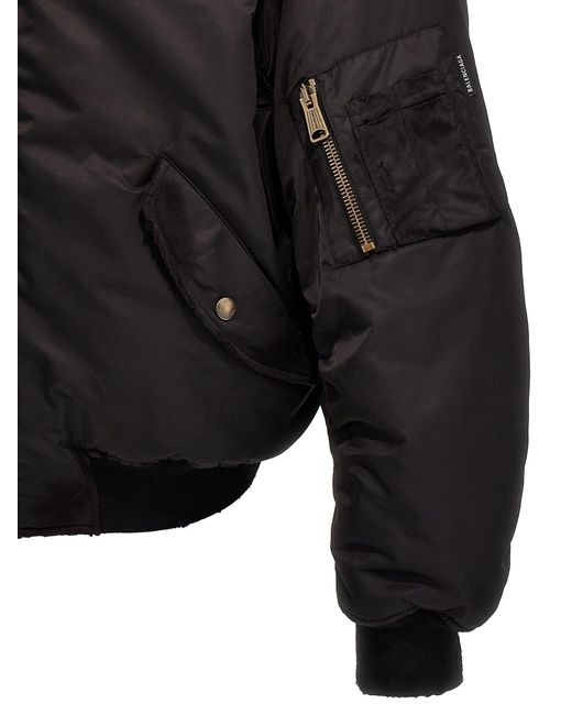 Balenciaga Black Off Shoulder Casual Jackets, Parka