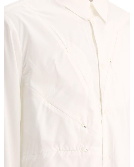 Post Archive Faction (PAF) camicia "5.1 Center" di Post Archive Faction PAF in White da Uomo