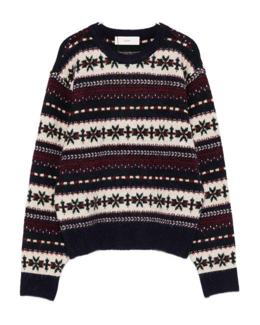 DUNST Black Wool Blend Crewneck Jumper