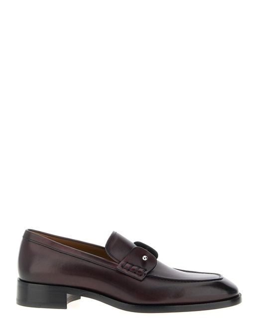 Christian Louboutin Brown Chambelimoc Loafers for men
